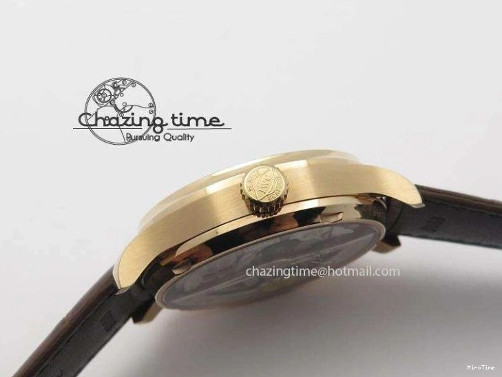 MIROTIME 1219 Unisex Portuguese Real PR RG IW500702 ZF 1:1 Best Edition On Brown Leather Strap A52010 V 7303